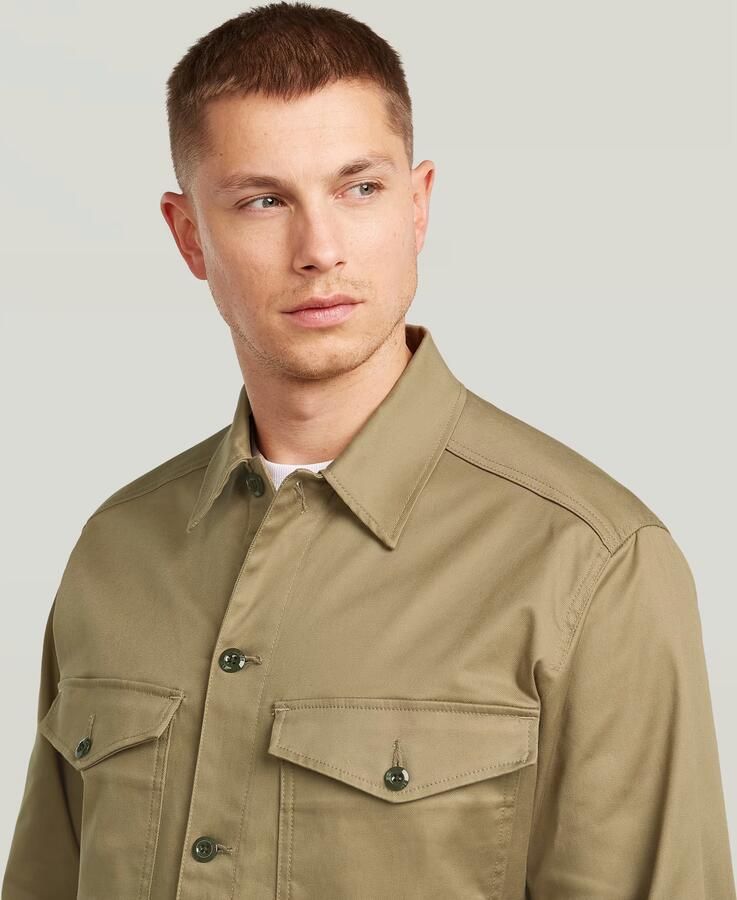 G-Star RAW Core Clean Overshirt Beige Heren - Foto 3