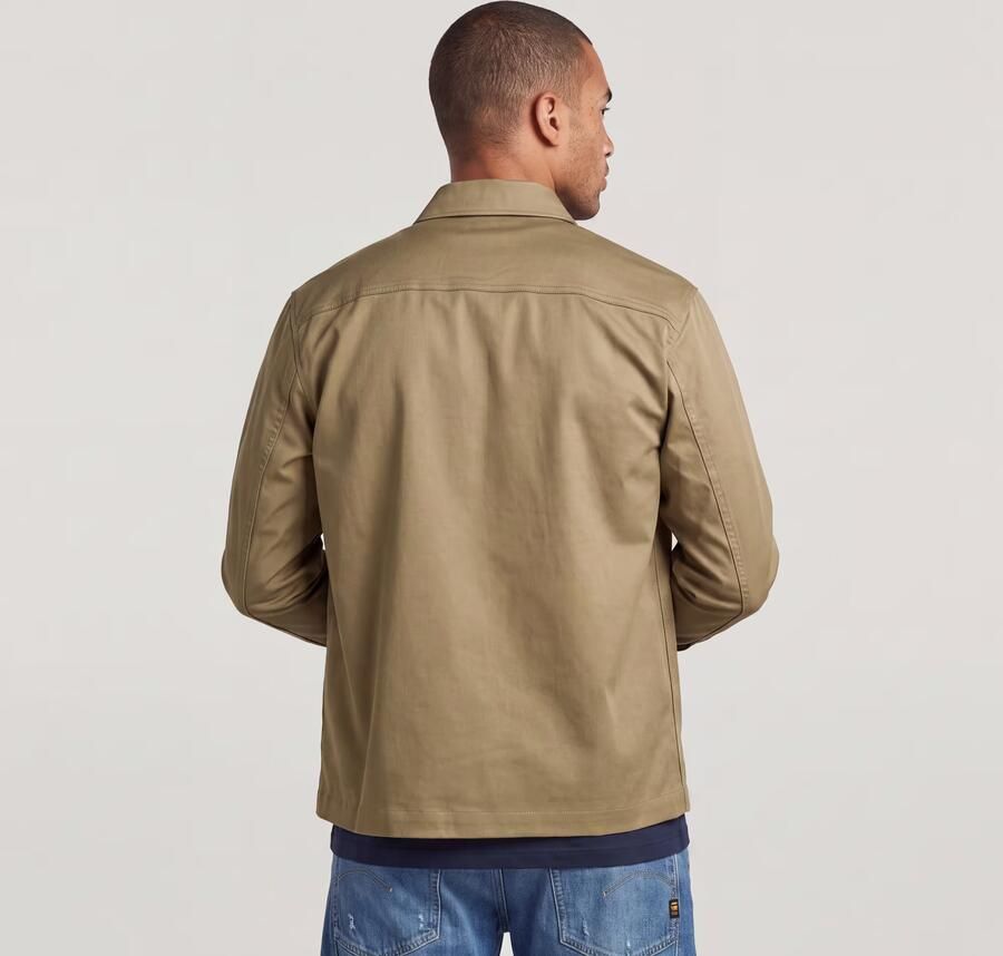 G-Star RAW Core Clean Overshirt Beige Heren - Foto 3