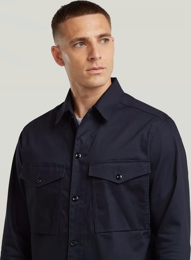 G-Star RAW Core Clean Overshirt Donkerblauw Heren - Foto 3