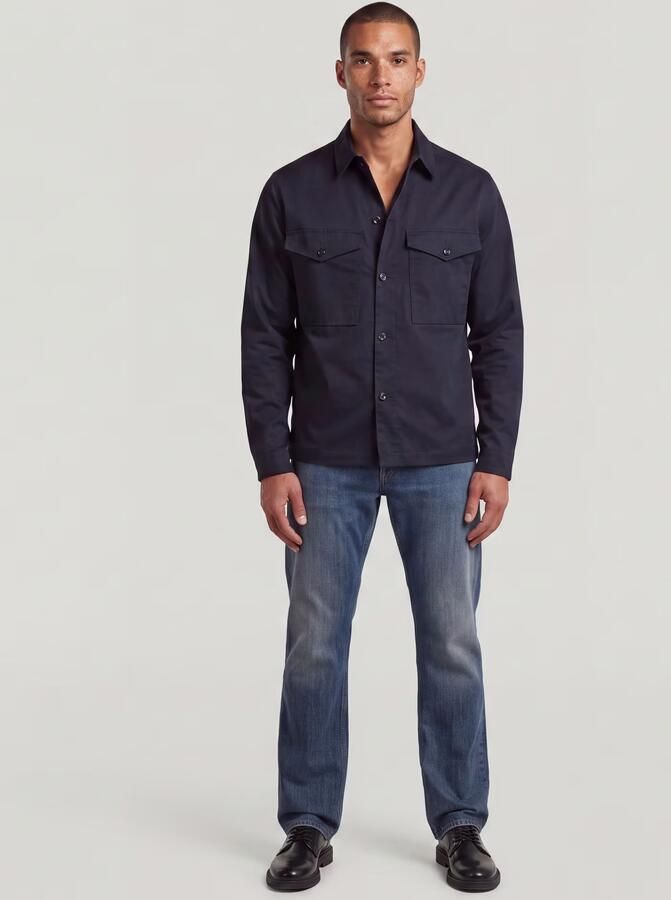 G-Star RAW Core Clean Overshirt Donkerblauw Heren - Foto 3