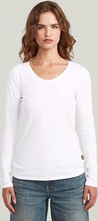 G-Star RAW Core Eyben Slim U T-Shirt Wit Dames - Foto 7