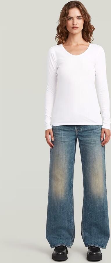 G-Star RAW Core Eyben Slim U T-Shirt Wit Dames - Foto 6