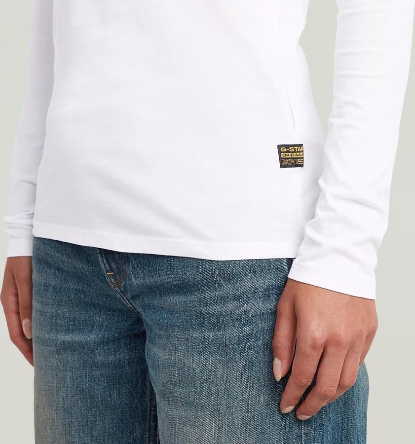 G-Star RAW Core Eyben Slim U T-Shirt Wit Dames - Foto 2