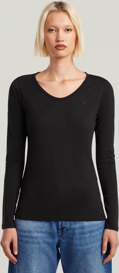 G-Star RAW Core Eyben Slim U T-Shirt Zwart Dames