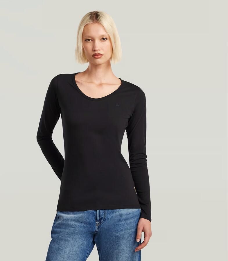 G-Star RAW Core Eyben Slim U T-Shirt Zwart Dames - Foto 5