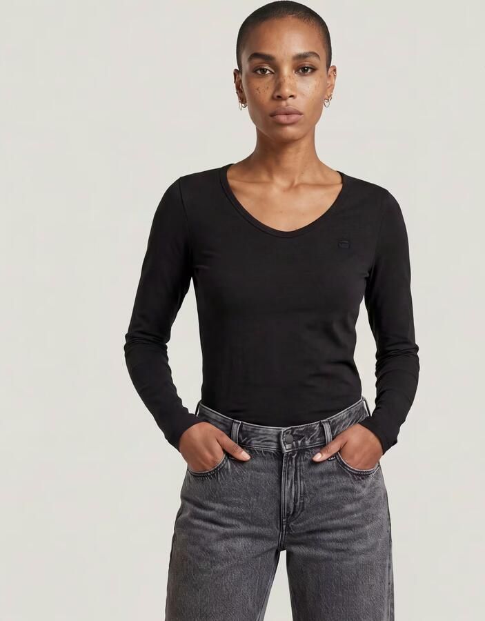 G-Star RAW Core Eyben Slim U T-Shirt Zwart Dames - Foto 3