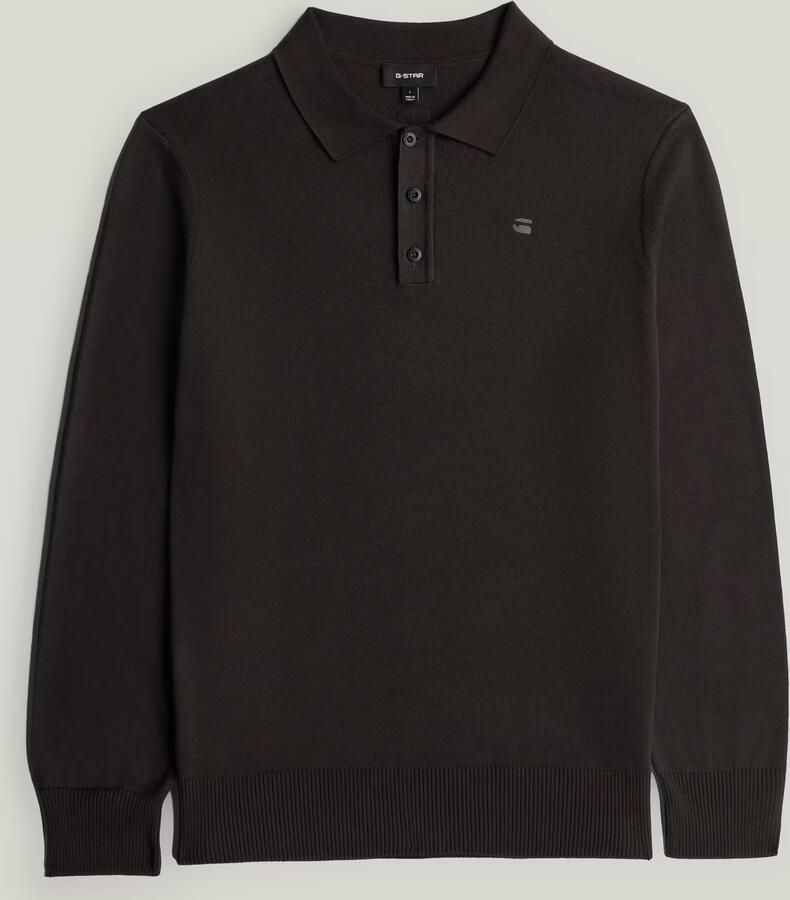 G-Star RAW Core Gebreide Polo Bruin Heren