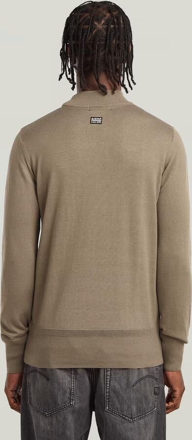 G-Star RAW Core Gebreide Trui Met Korte Kol Bruin Heren - Foto 5