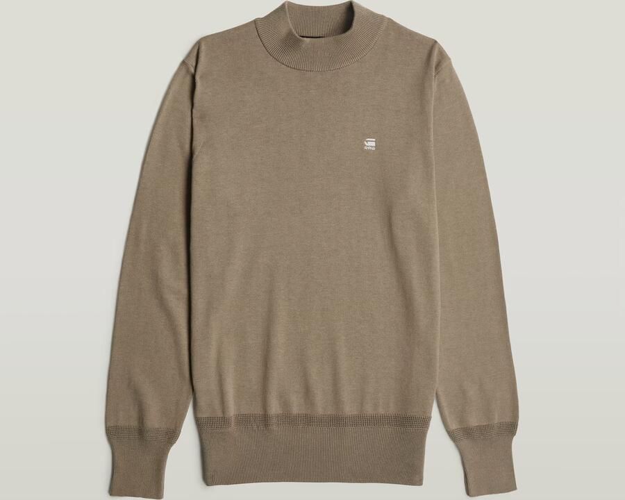 G-Star RAW Core Gebreide Trui Met Korte Kol Bruin Heren - Foto 4