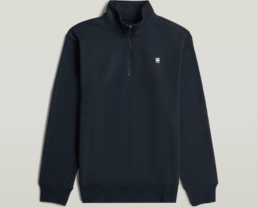 G-Star RAW Core Half Zip Sweater Donkerblauw Heren