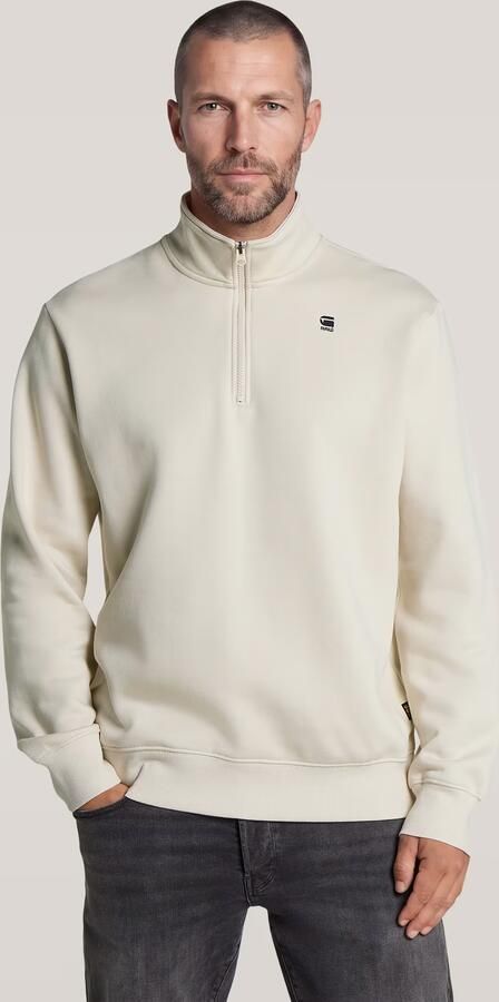 G-Star RAW Core Half Zip Sweater Wit Heren - Foto 3