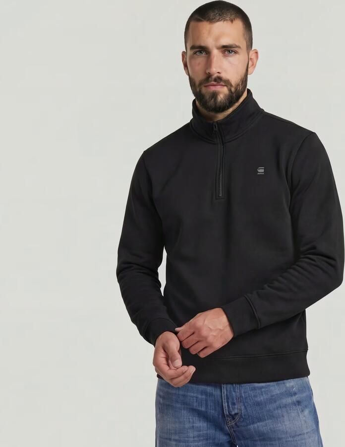 G-Star RAW Core Half Zip Sweater Zwart Heren - Foto 3