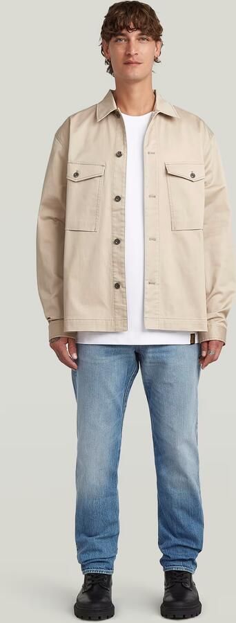 G-Star RAW Core Lightweight Overshirt Beige Heren - Foto 7