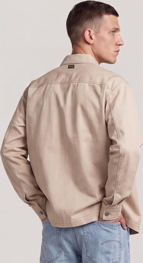 G-Star RAW Core Lightweight Overshirt Beige Heren - Foto 6