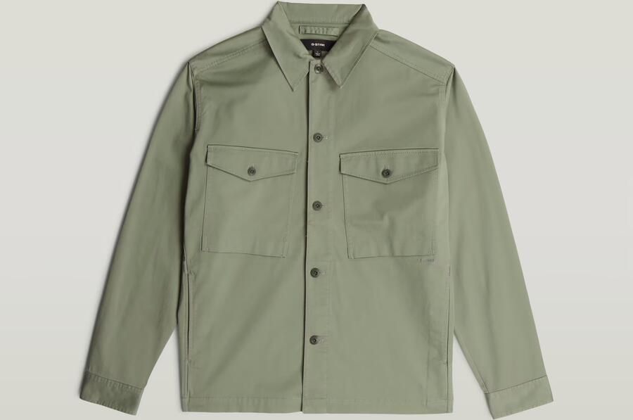 G-Star Raw Overhemdjack met kentkraag en borstzakken - Foto 7