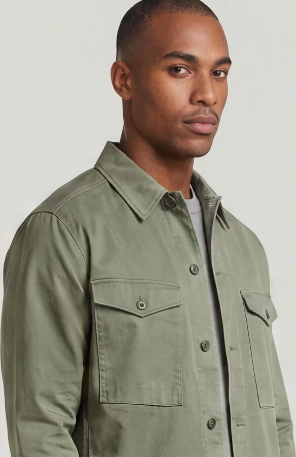 G-Star Raw Overhemdjack met kentkraag en borstzakken - Foto 6