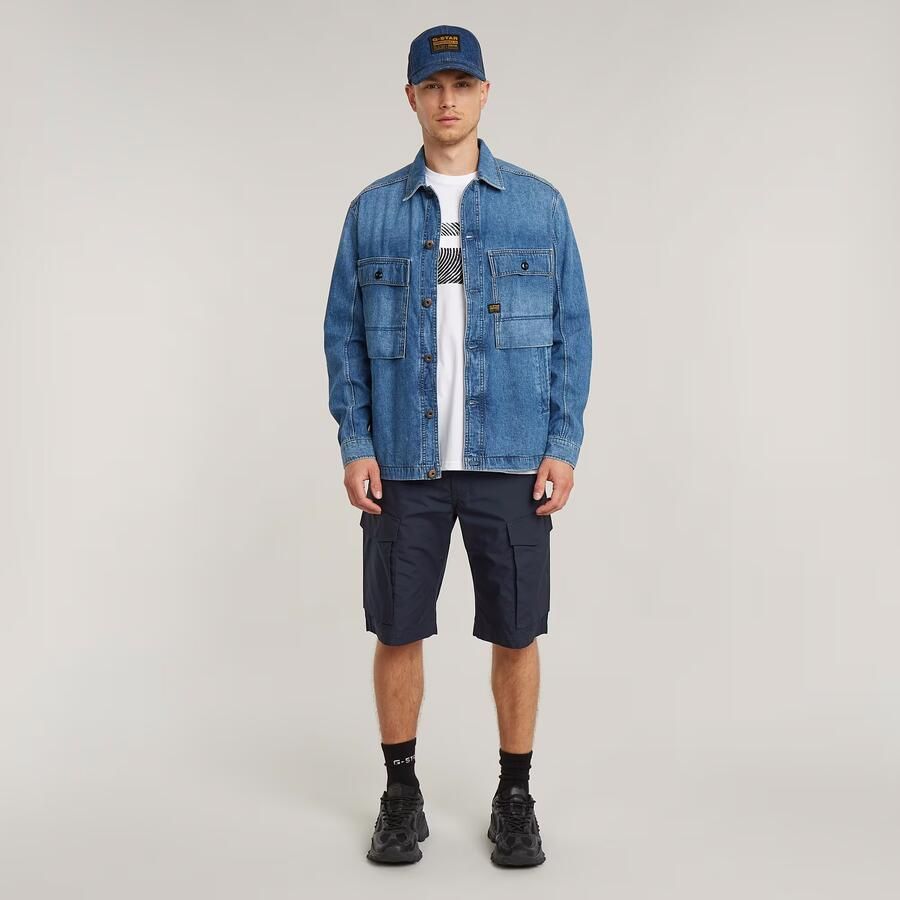G-Star Raw Regular fit korte cargobroek met achterzakken model 'Core' - Foto 2