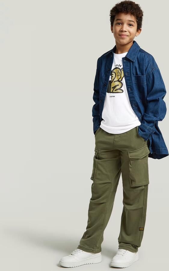 G-Star RAW Core Regular Cargo Sweatpant voor jongens Groen jongens - Foto 6