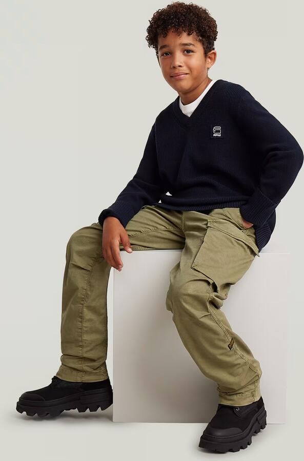 G-Star RAW Core Regular Cargobroek voor jongens Groen jongens - Foto 9