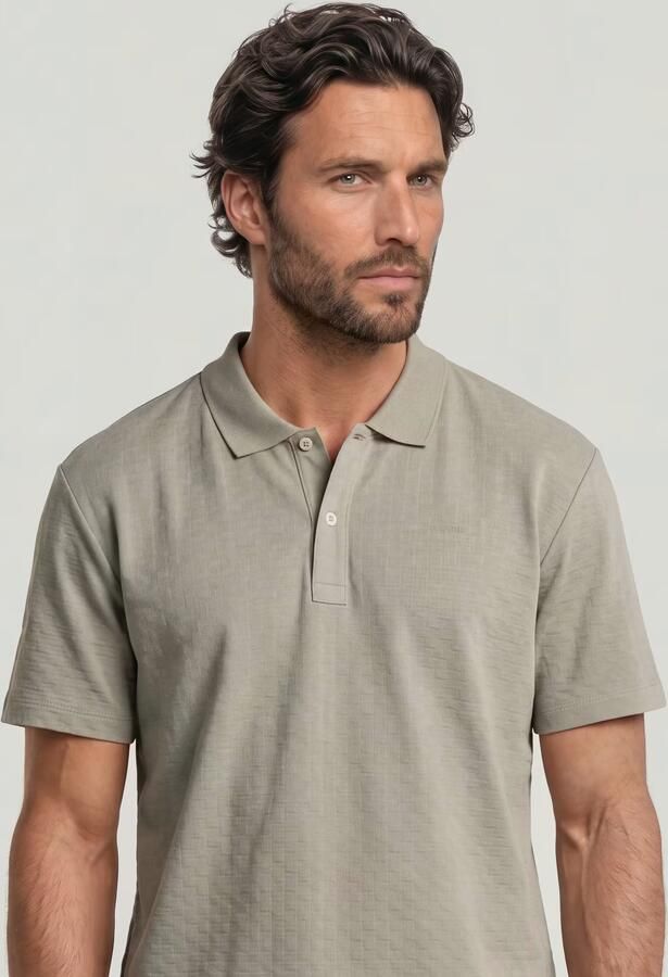 G-Star RAW Core Regular Jacquard Polo Beige Heren - Foto 9