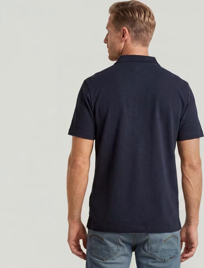 G-Star RAW Core Regular Jacquard Polo Donkerblauw Heren - Foto 6