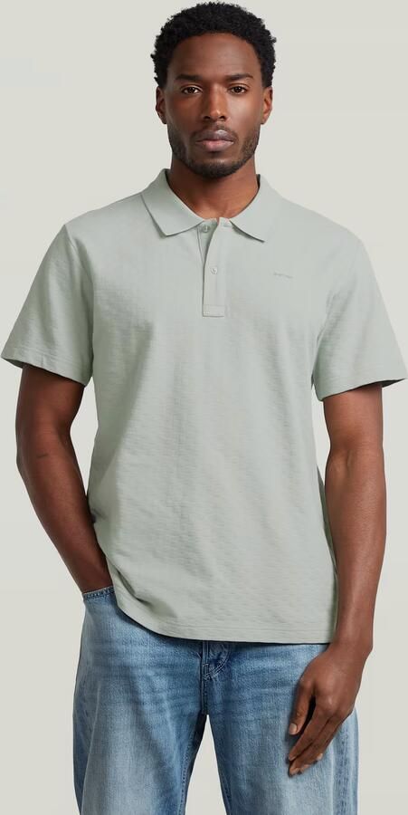 G-Star RAW Core Regular Jacquard Polo Groen Heren