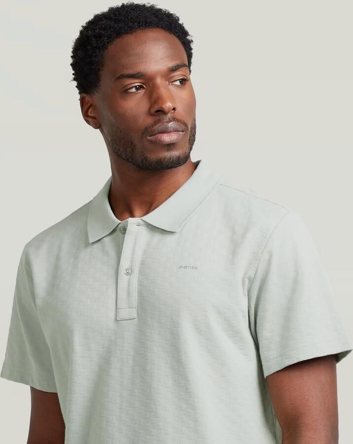 G-Star RAW Core Regular Jacquard Polo Groen Heren - Foto 3