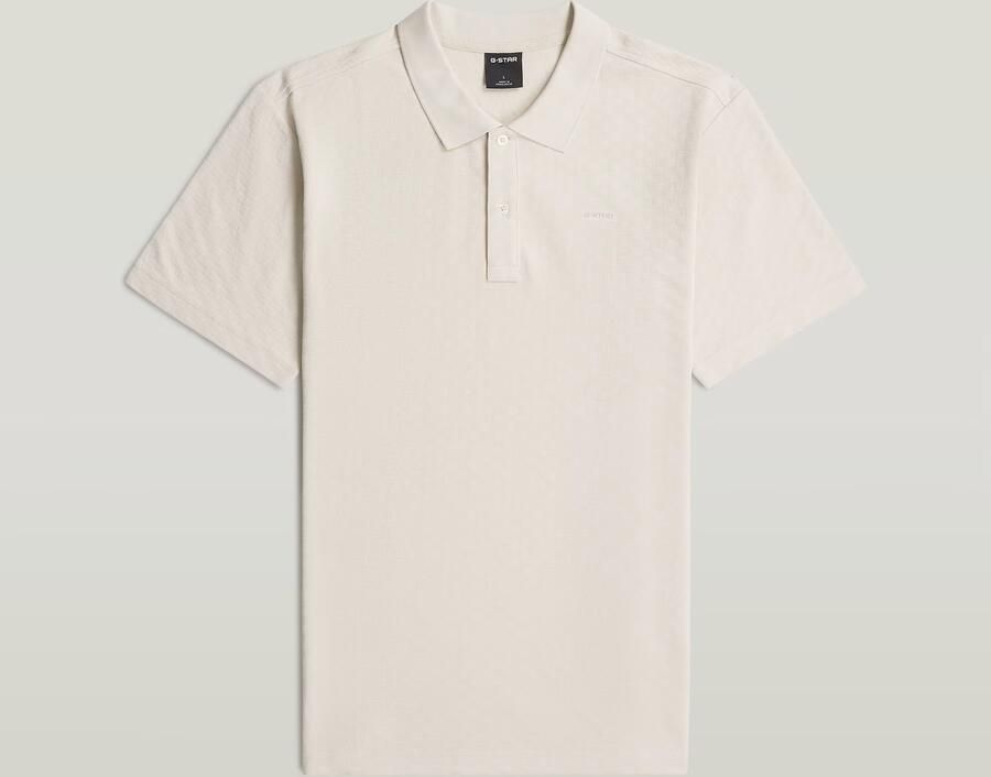 G-Star RAW Core Regular Jacquard Polo Wit Heren - Foto 8