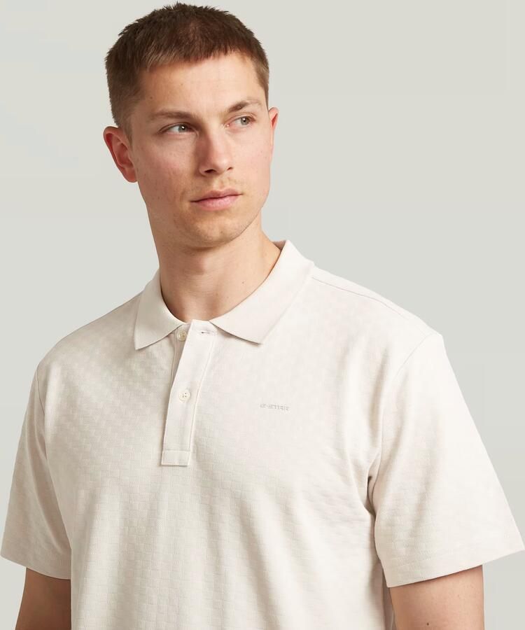 G-Star RAW Core Regular Jacquard Polo Wit Heren - Foto 3