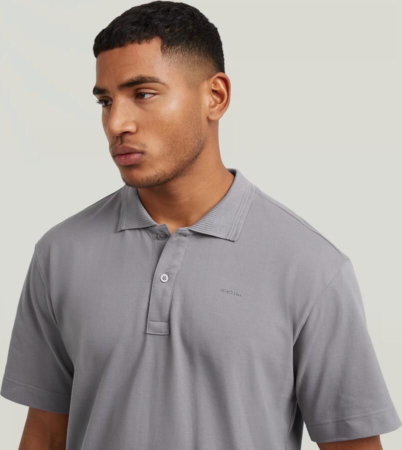 G-Star RAW Core Regular Polo Grijs Heren - Foto 3