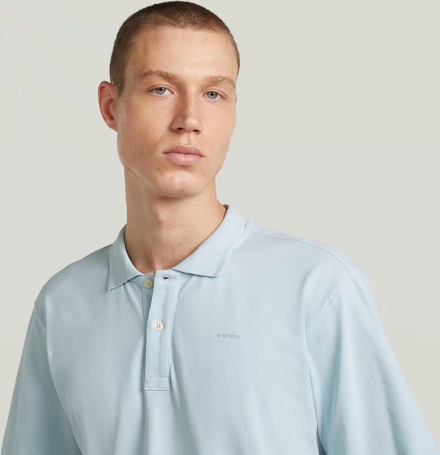 G-Star RAW Core Regular Polo Lichtblauw Heren - Foto 3