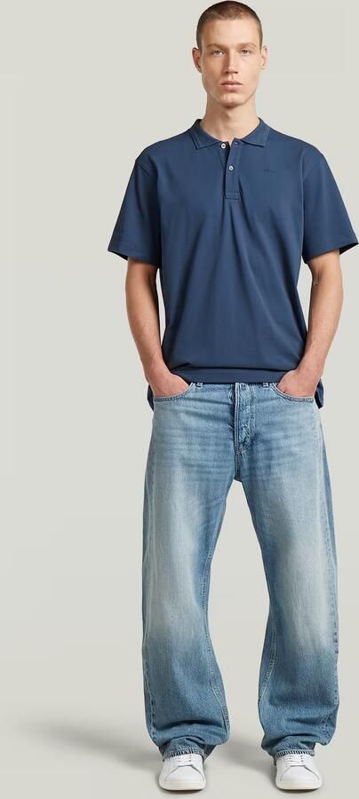 G-Star RAW Core Regular Polo Midden blauw Heren - Foto 7
