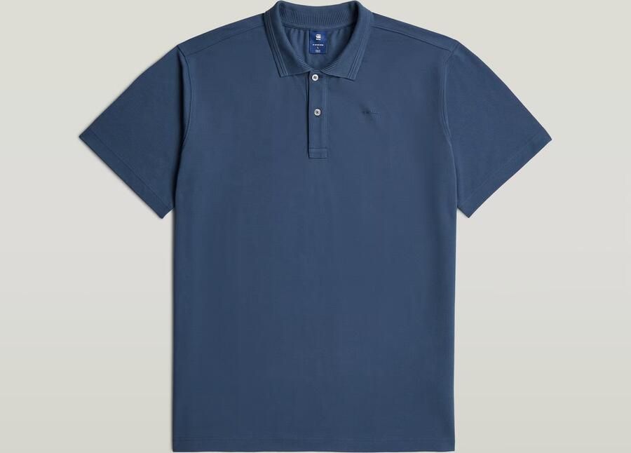 G-Star RAW Core Regular Polo Midden blauw Heren - Foto 4
