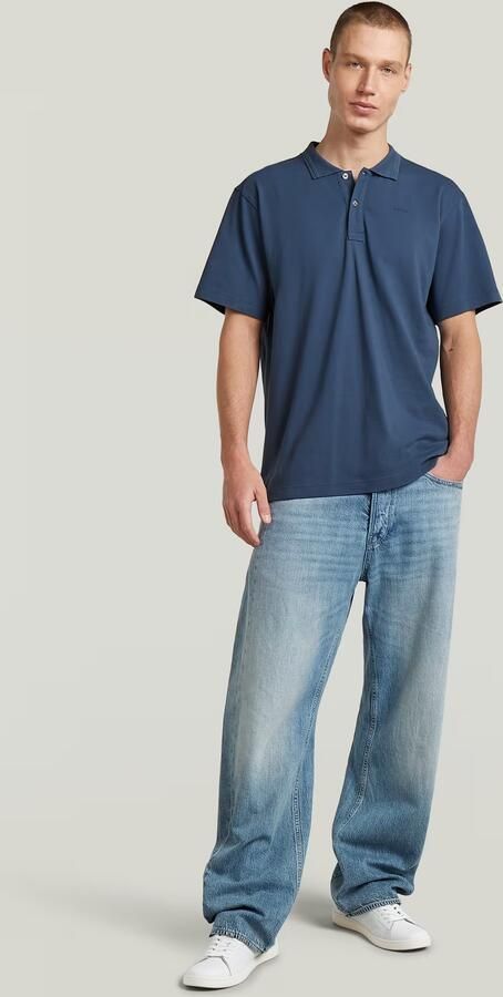 G-Star RAW Core Regular Polo Midden blauw Heren - Foto 6