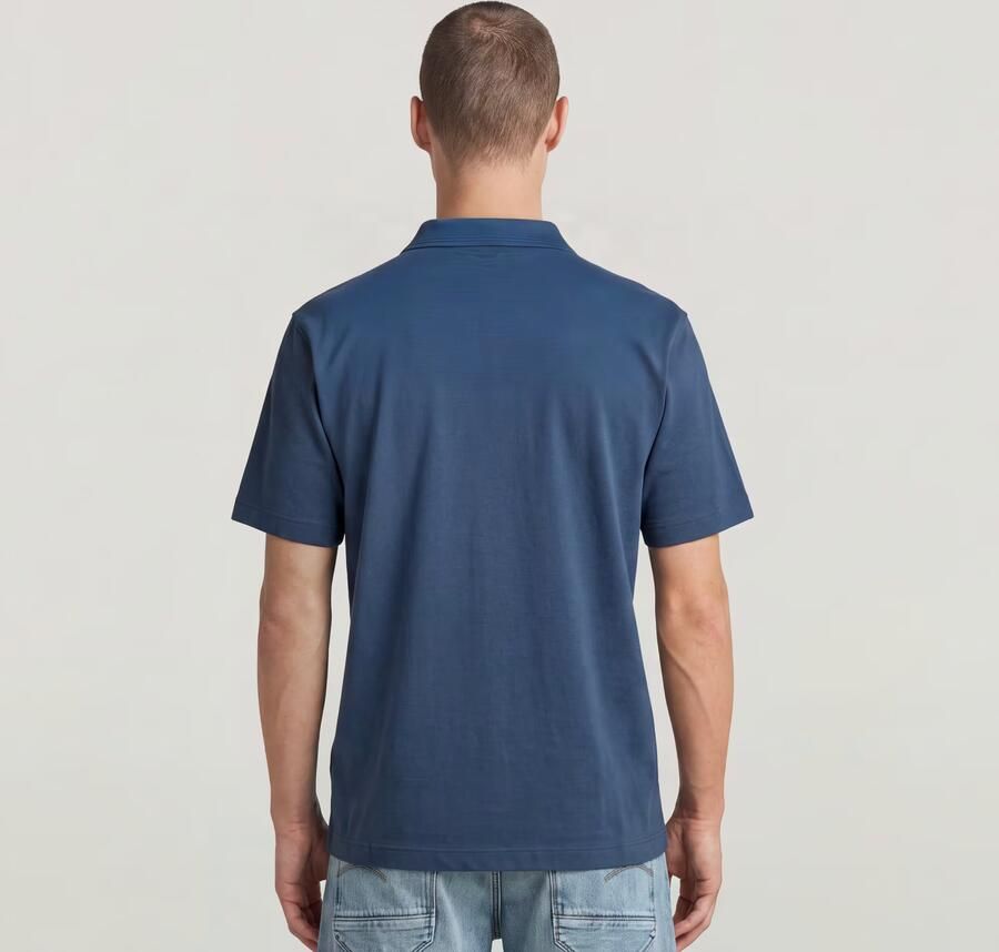 G-Star RAW Core Regular Polo Midden blauw Heren - Foto 3