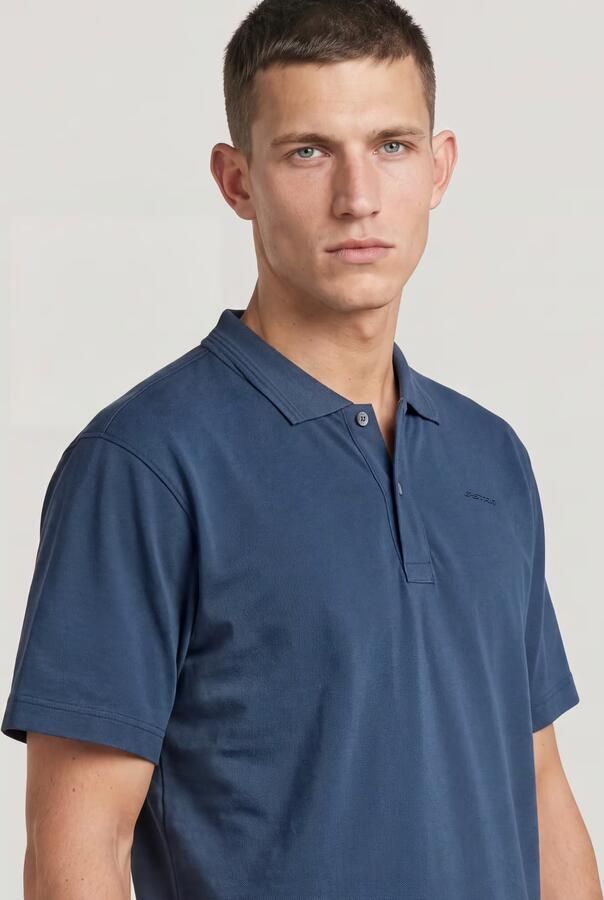 G-Star RAW Core Regular Polo Midden blauw Heren - Foto 6