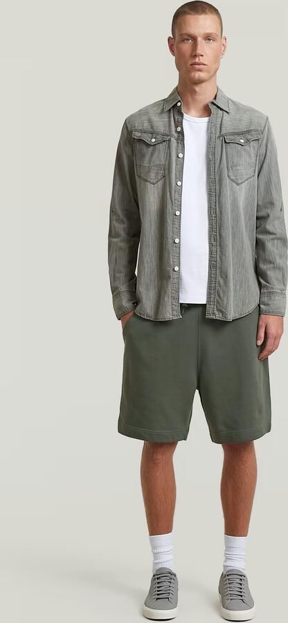 G-Star RAW Core Sweatshort Grijs Heren - Foto 6