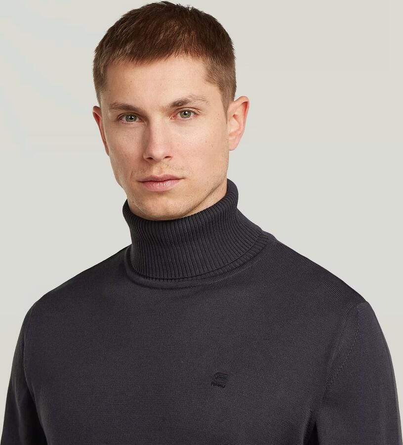G-Star RAW Core Turtle Gebreide Trui Grijs Heren - Foto 3