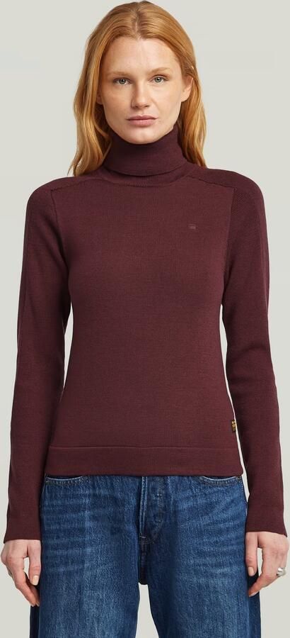 G-Star RAW Core Turtle Slim Gebreide Trui Rood Dames