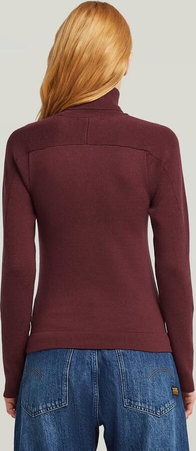 G-Star RAW Core Turtle Slim Gebreide Trui Rood Dames - Foto 5