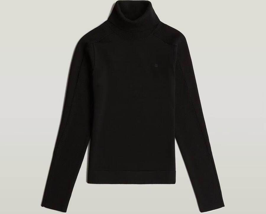 G-Star RAW Core Turtle Slim Gebreide Trui Zwart Dames - Foto 4