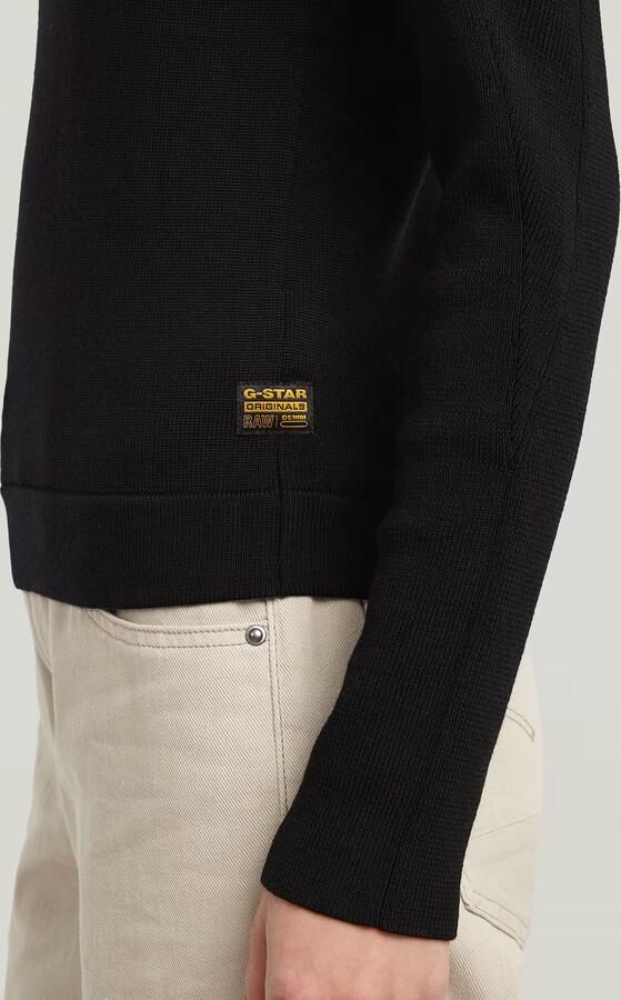 G-Star RAW Core Turtle Slim Gebreide Trui Zwart Dames - Foto 5