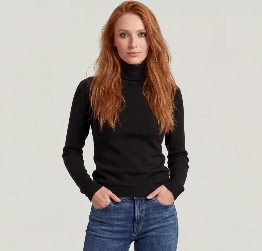 G-Star RAW Core Turtle Slim Gebreide Trui Zwart Dames - Foto 3