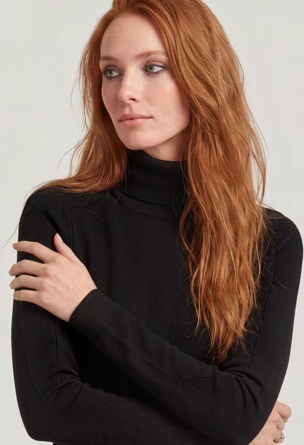 G-Star RAW Core Turtle Slim Gebreide Trui Zwart Dames - Foto 5