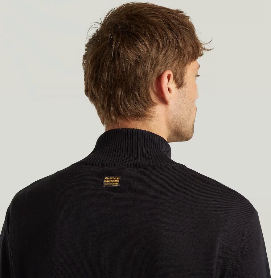 G-Star RAW Core Zip Gebreid Vest Zwart Heren - Foto 2