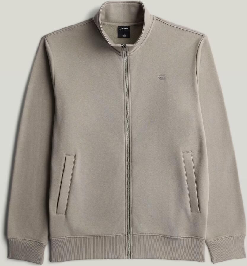 G-Star RAW Core Zip Stand Up Collar Sweater Beige Heren