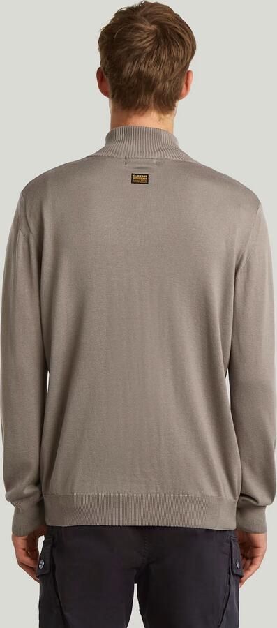 G-Star RAW Core Zip Through Gebreide Trui Beige Heren - Foto 3