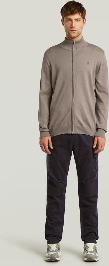 G-Star RAW Core Zip Through Gebreide Trui Beige Heren - Foto 5