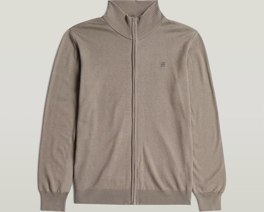 G-Star RAW Core Zip Through Gebreide Trui Beige Heren - Foto 2