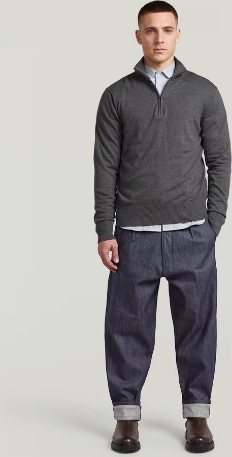 G-Star RAW The Ignaz- Correct Pleated Chino Relaxed Donkerblauw Heren - Foto 6